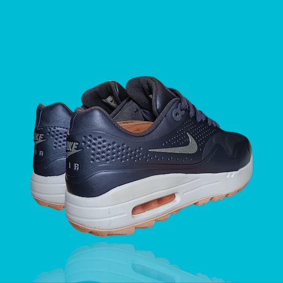 Nike Air Max 1 Low Spikeless Golf Metallic Dark Purple Great Pre-owned Condition - Picture 3 of 16